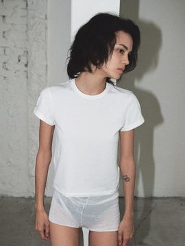 Tocoll Turn Up Top - White