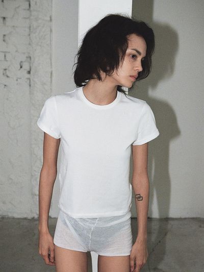 Tocoll Turn Up Top - White