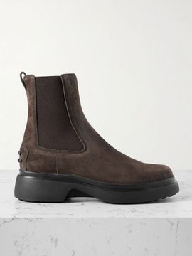 TOD'S Gomma suede Chelsea boots