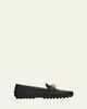 Tod's Gommino Cavillon Leather Rings Driver Loafers - 1