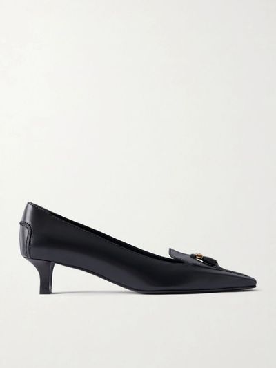 TOD'S Logo-detailed leather pumps