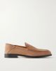 TOD'S Logo-detailed suede loafers - 1