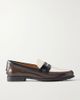 TOD'S Logo-embossed leather loafers - 1
