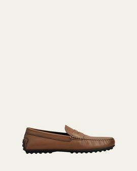 Tod's Men's City Gommino Leather Moc-Toe Driving Loafers