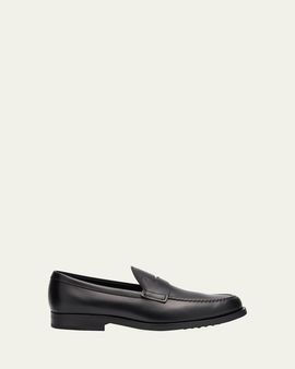 Tod's Men's Leather Moccasin Penny Loafers