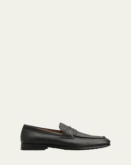 Tod's Men's Mocassino Gomma Leather Penny Loafers