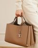 TOD'S Mini textured-leather tote - 2