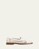 Tod's Perforated Leather Driver Penny Loafers - 1