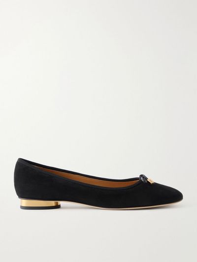 TOD'S Suede ballerina flats