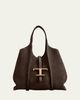 Tod's T Timeless Suede Shopping Tote Bag - 1