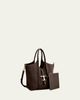Tod's T Timeless Suede Shopping Tote Bag - 2