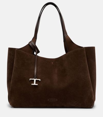 Tod's Tod's Apa Large leather suede tote bag