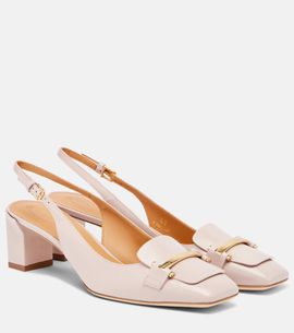 Tod's Tod's Barretta 50 leather slingback pumps