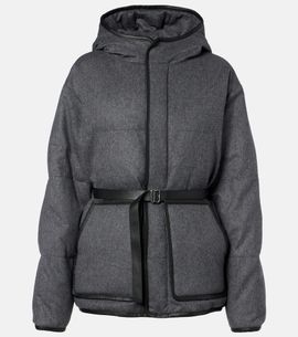 Tod's Tod's Belted hooded padded cashmere jacket