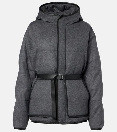Tod's Tod's Belted hooded padded cashmere jacket