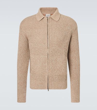Tod's Tod's Cotton moulinÃ© zip-up cardigan
