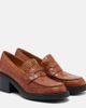 Tod's Tod's Croc-effect leather loafer pumps - 1