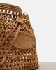 Tod's Tod's EBL Mini raffia-effect bucket bag - 6