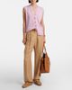 Tod's Tod's Gommino leather-trimmed raffia loafers - 4