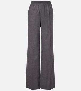 Tod's Tod's High-rise wool and cashmere wide-leg pants