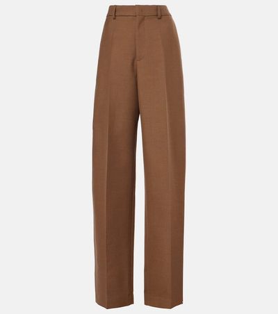 Tod's Tod's High-rise wool twill wide-leg pants