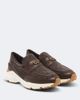 Tod's Tod's Leather-trimmed knitted slip-on shoes - 1