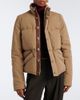 Tod's Tod's Leather-trimmed puffer jacket - 7