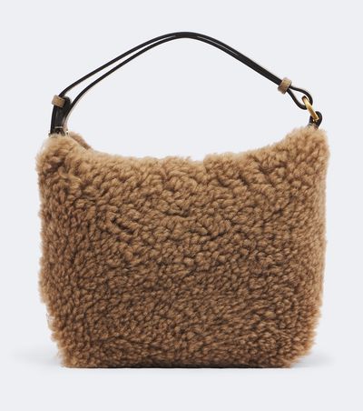 Tod's Tod's Metal Dots Mini shearling top-handle bag