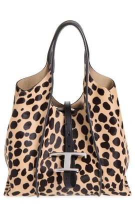 Tod's Tod's Mini T Timeless Calf Hair Shopping Tote