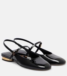 Tod's Tod's Patent leather slingback flats