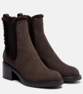 Tod's Tod's Shearling-lined leather Chelsea boots