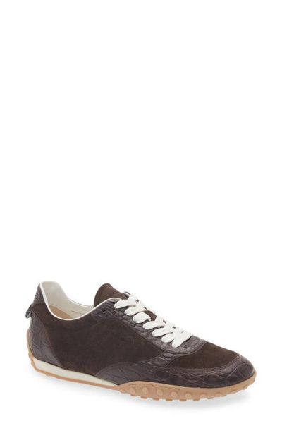 Tod's Tod's Snake Embossed Leather Sneaker