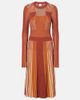 Tod's Tod's Striped plissÃ© midi dress - 1