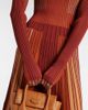 Tod's Tod's Striped plissÃ© midi dress - 5