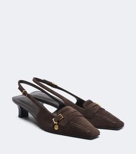 Tod's Tod's Suede slingback pumps