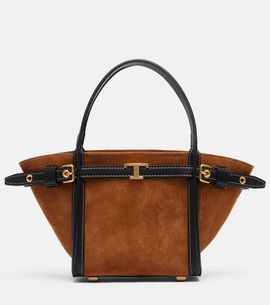 Tod's Tod's T Signature Mini suede tote bag