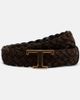 Tod's Tod's T Timeless braided suede belt - 1