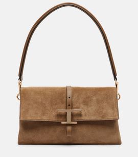 Tod's Tod's T Timeless Small suede shoulder bag