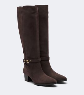 Tod's Tod's T Timeless suede knee-high boots