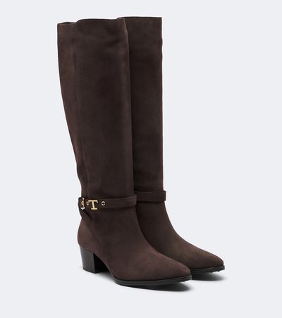 Tod's Tod's T Timeless suede knee-high boots