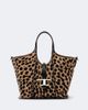 Tod's Tod's Tbs Small leopard-print calf hair tote bag - 1