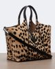 Tod's Tod's Tbs Small leopard-print calf hair tote bag - 4