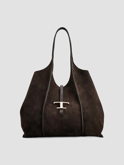 Tod's Women's Medium Suede Shopping Tote Bag