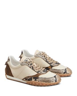 Tod's Tod's Women's Sportiva Snake-Embossed Leather & Nylon Sneakers