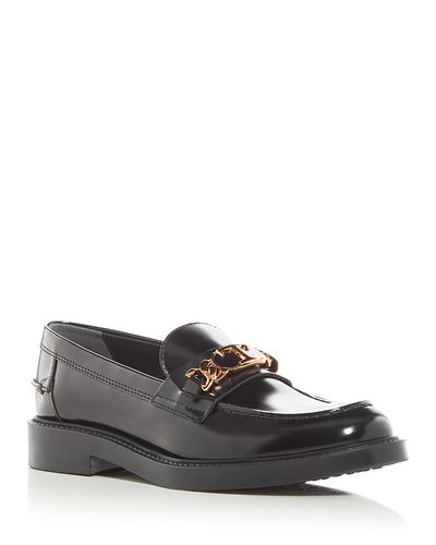 Tod's Tod's Women's T Chain Moc Toe Loafers