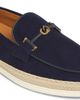Tod's Women's Double-T Ring Suede & Raffia Loafers - 5