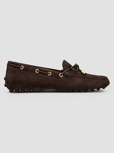 Tod's Women's Grommet Suede Driving Loafers