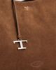 Tod's Women's Medium Logo Suede Tote Bag - 5