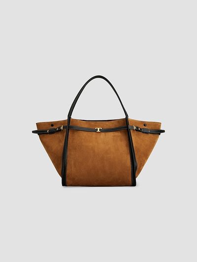 Tod's Women's Medium Suede Shopper Tote Bag