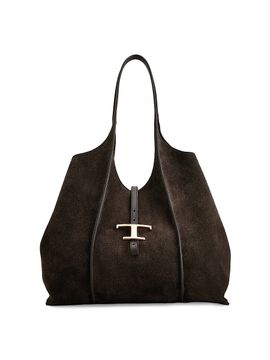 Tod's Women's Medium Suede Shopping Tote Bag